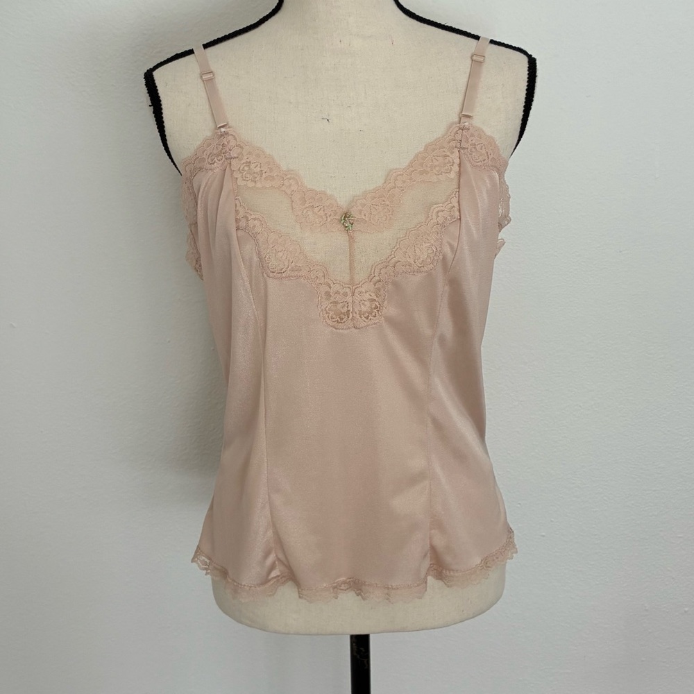 Vintage Union Made Bari Lace Cami Tank